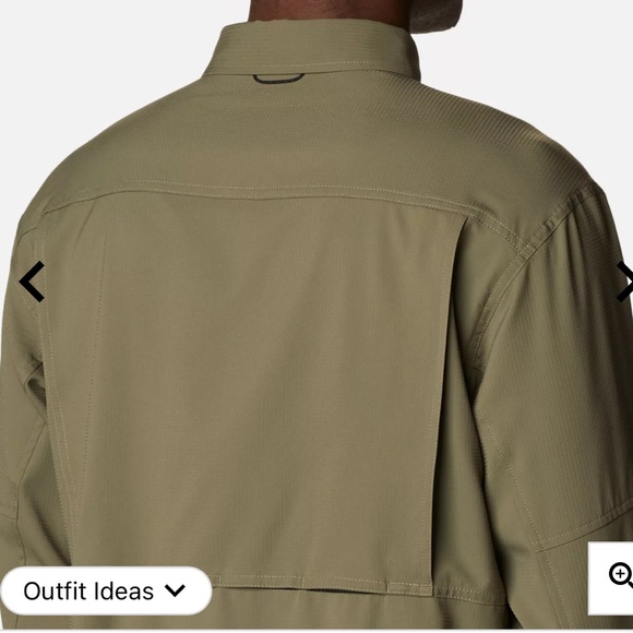 Columbia PFG Silver Ridge Utility Lite Long Sleeve Shirt in Stone Green- NWT - Picture 5 of 6